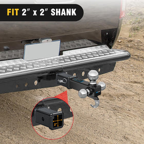 Nilight receiver welded to trailer frame demonstrating secure installation