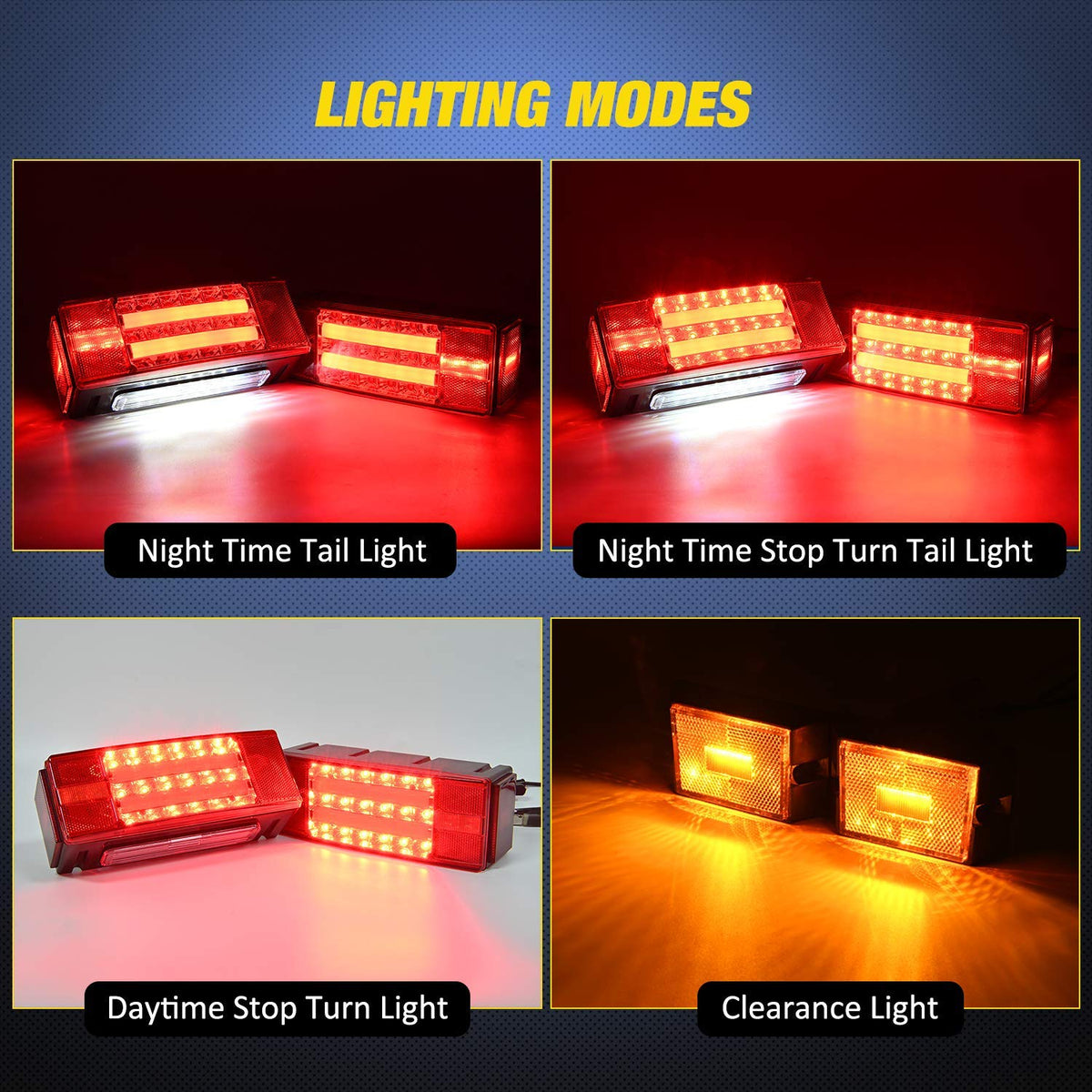 Nilight installed on trailer rear in daylight for bright, easy-to-see signaling