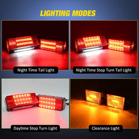 Nilight installed on trailer rear in daylight for bright, easy-to-see signaling