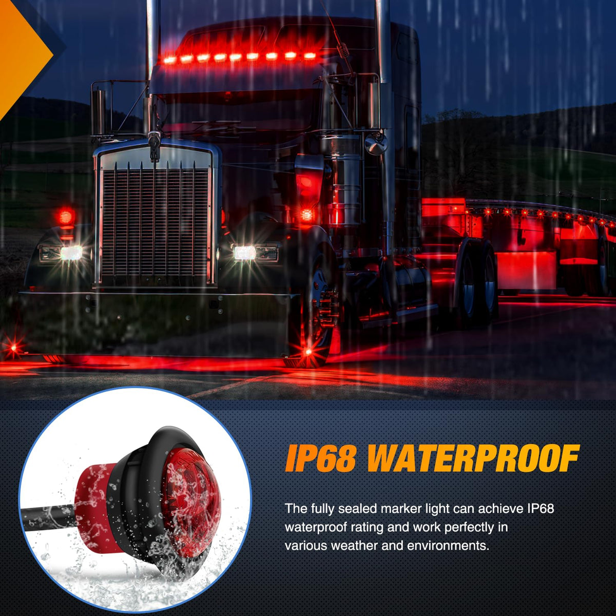 Nilight mounted on trailer rear showing improved signaling and night visibility