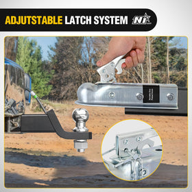 Nilight installed on trailer tongue for reliable towing benefit
