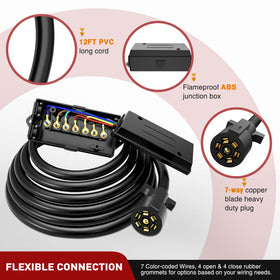 Nilight installed on trailer showing tidy mounting and simplified cable routing