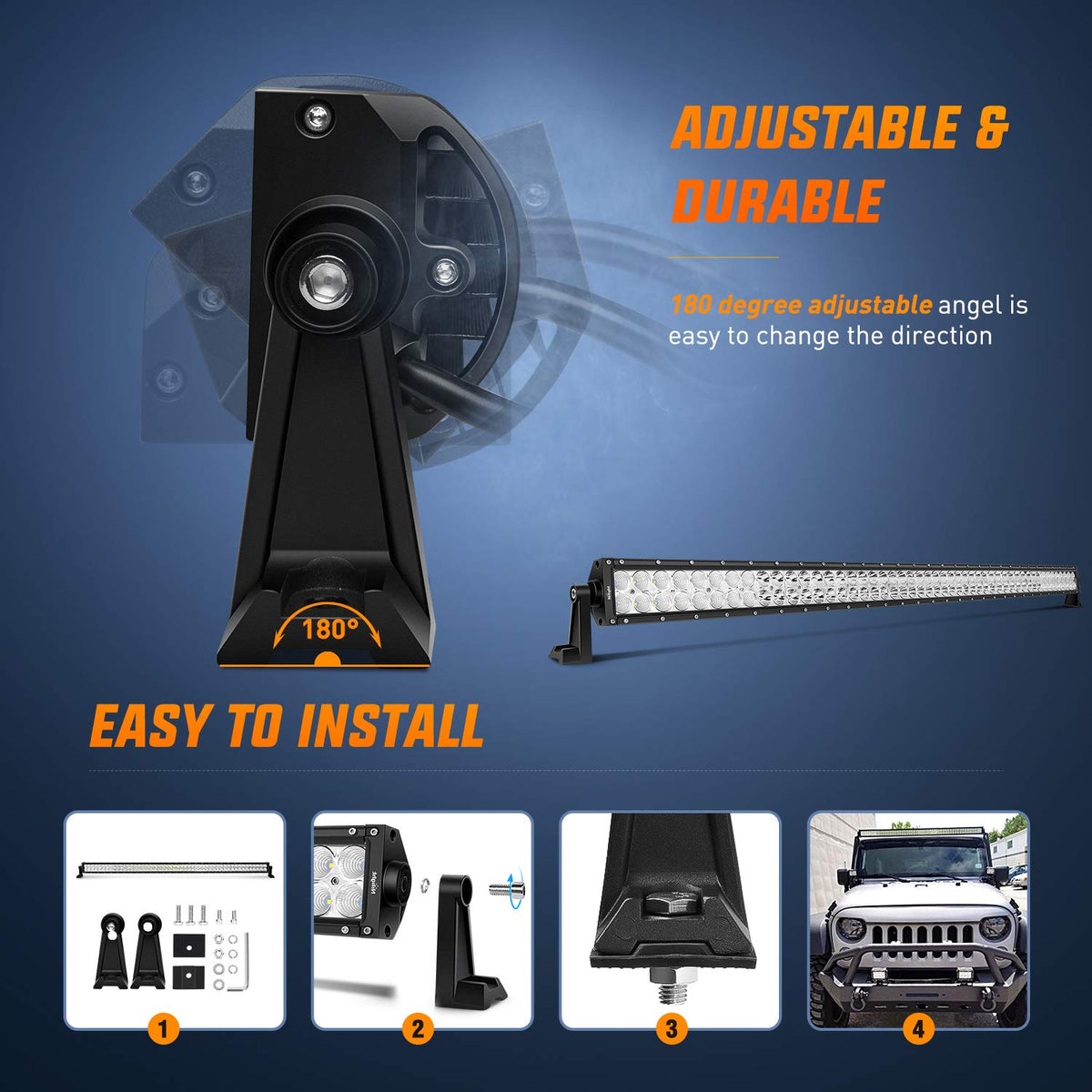 Nilight installed on truck bumper showing improved road visibility benefit