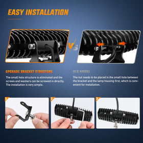 Nilight pods mounted on truck bumper providing powerful auxiliary driving illumination