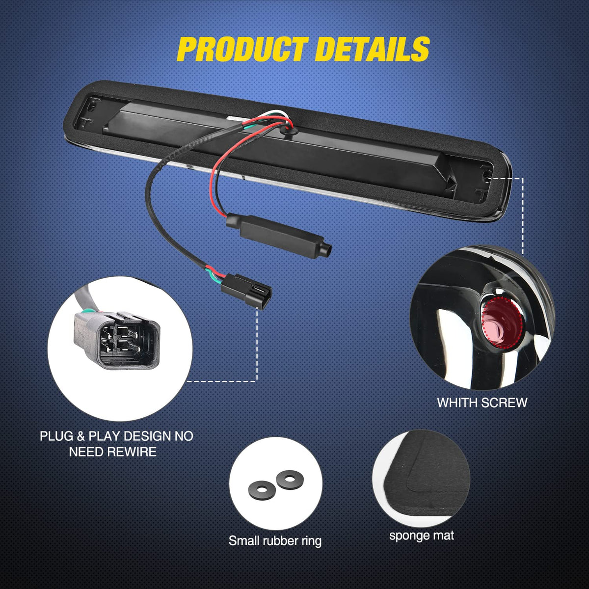 Nilight installed on a Silverado high mount showing immediate brake visibility