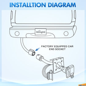 Nilight adapter installed on truck demonstrating fast plug-and-play convenience