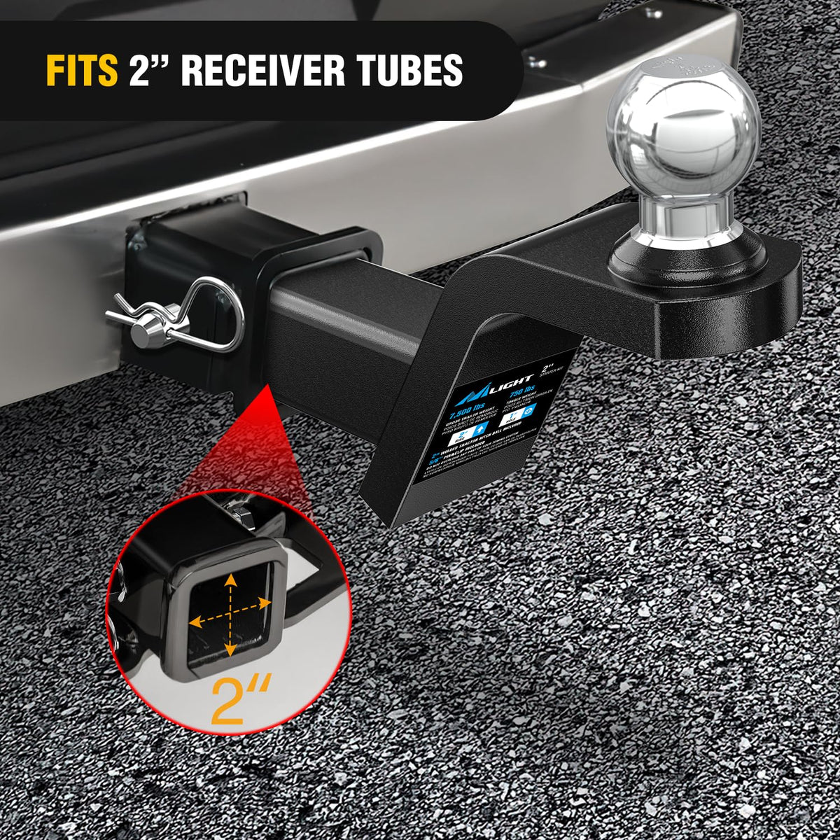 Nilight installed on truck towing a camper demonstrating practical use
