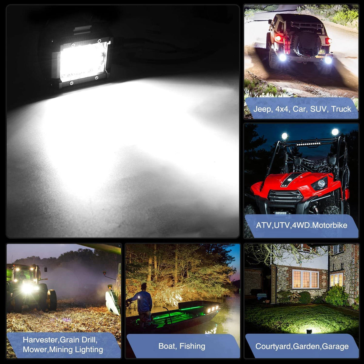 Nilight installed on utility ATV demonstrating enhanced off-road illumination