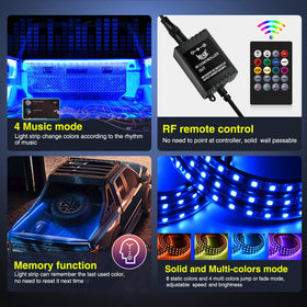Nilight installed across a truck bed showing wide, even illumination