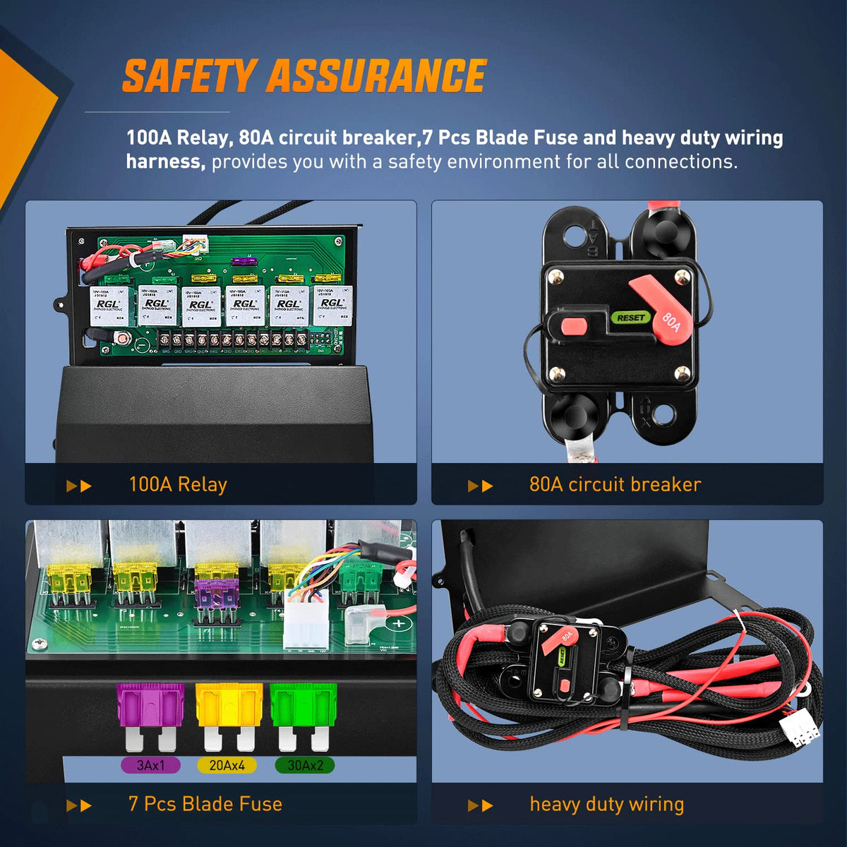 Nilight installed under hood on Jeep Wrangler JK for tidy accessory wiring