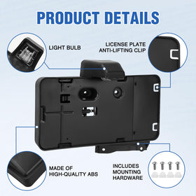 Nilight integrated light detail showing bulb placement for clear plate lighting