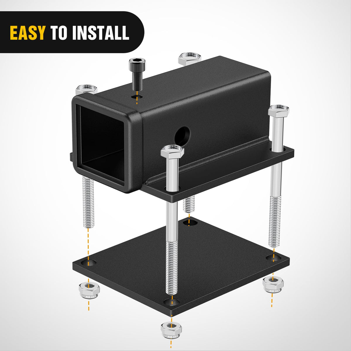 Nilight inverted installation on bumper showing flexible mounting options benefit