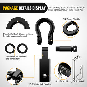 Nilight rubber isolator and washers detail reducing rattling and protecting bumper finish