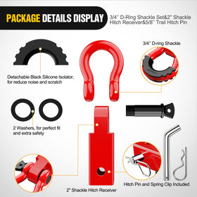 Nilight rubber isolator and washers protecting bumper and reducing rattle