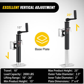 Nilight wide base plate detail offering stable ground support