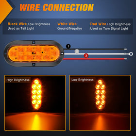 Nilight close-up of 3030 LED chips showing bright amber output benefit