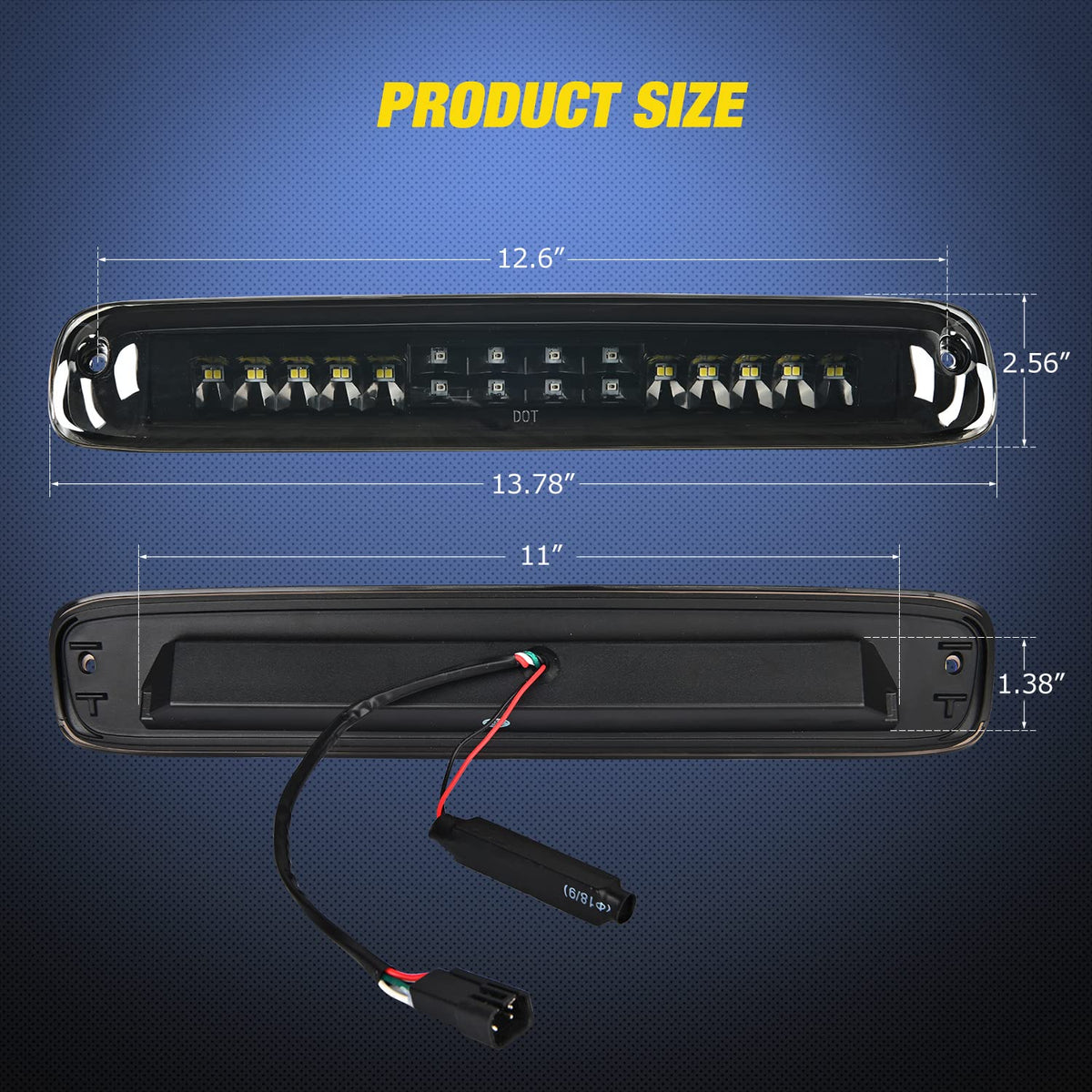 Nilight close-up of LED array showing bright diodes for improved visibility