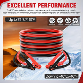Nilight 16-foot cable laid out to show generous reach between vehicles for easier connection