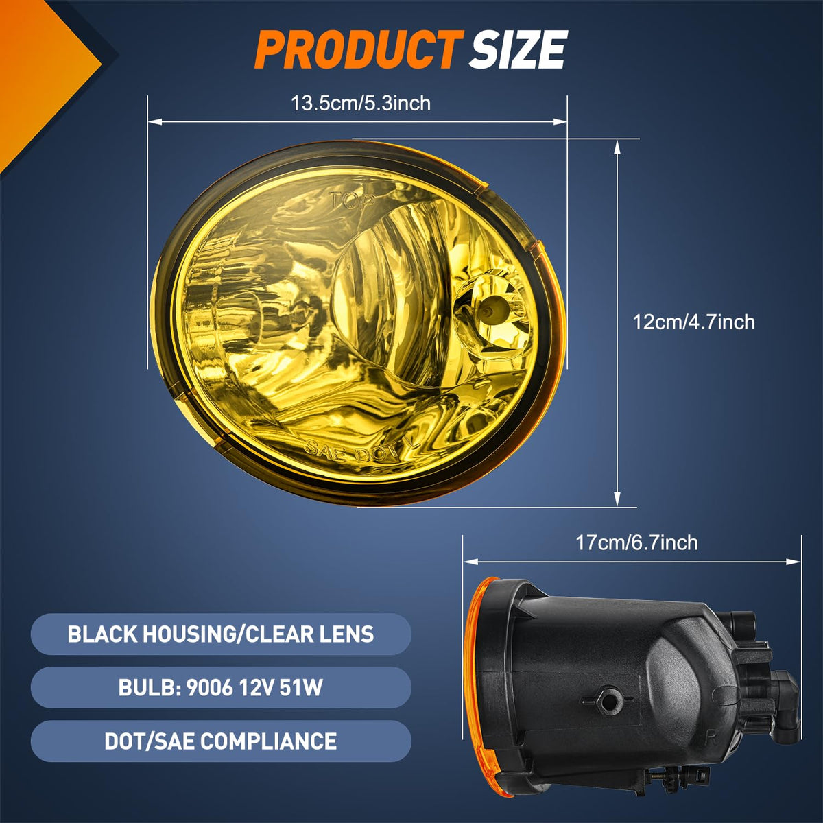 Nilight lens detail highlighting clear glass and better light transmission benefit