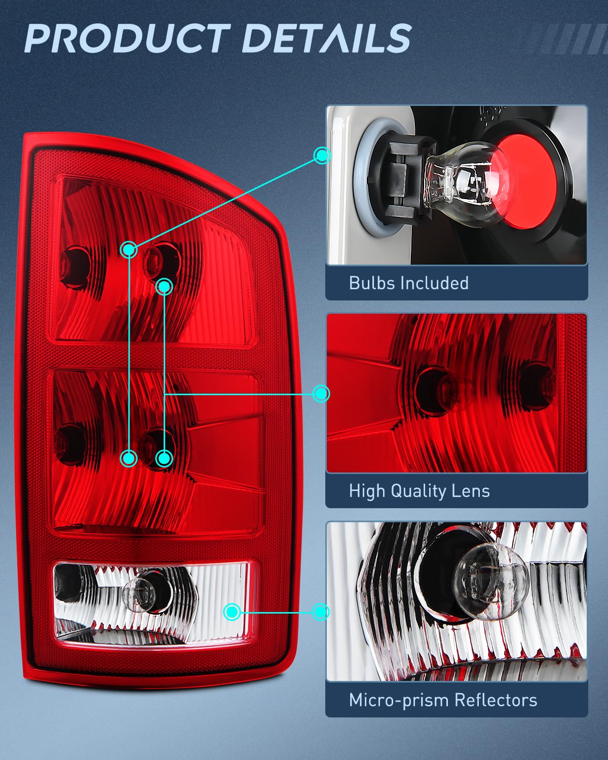 Nilight lens texture and finish resisting UV fade and maintaining clarity