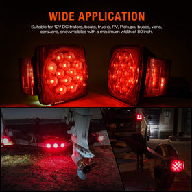 Nilight license bracket and reflectors displayed for complete hardware inclusion benefit