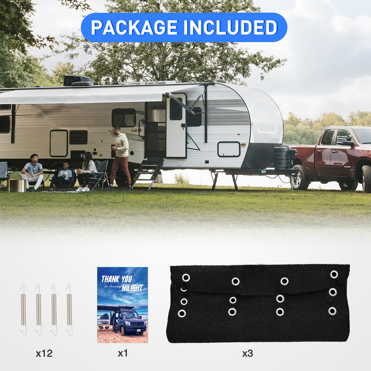 Nilight lifestyle shot at camper entry showing cleaner interior benefit