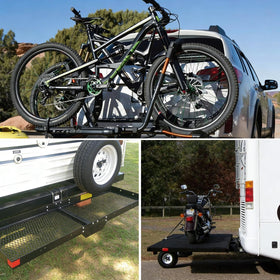 Nilight lifestyle image on travel trailer demonstrating practical use for outdoor trips and hauling gear