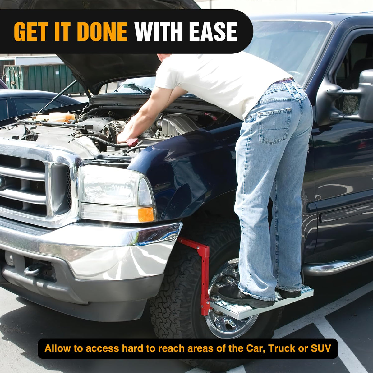 Nilight used while washing car demonstrating convenient reach and safety