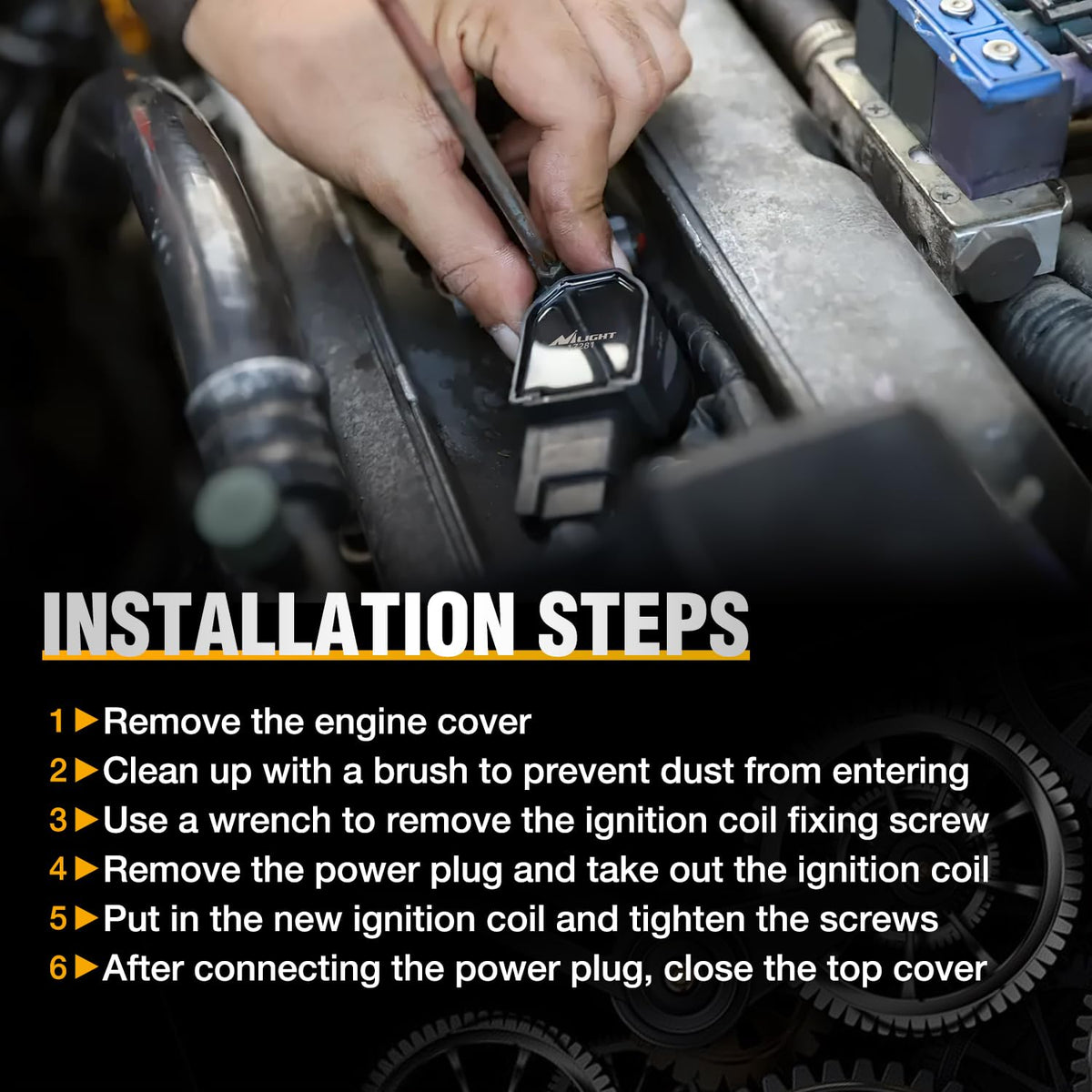 Nilight lifestyle garage install scene with tools showing real-world replacement benefit: DIY-friendly
