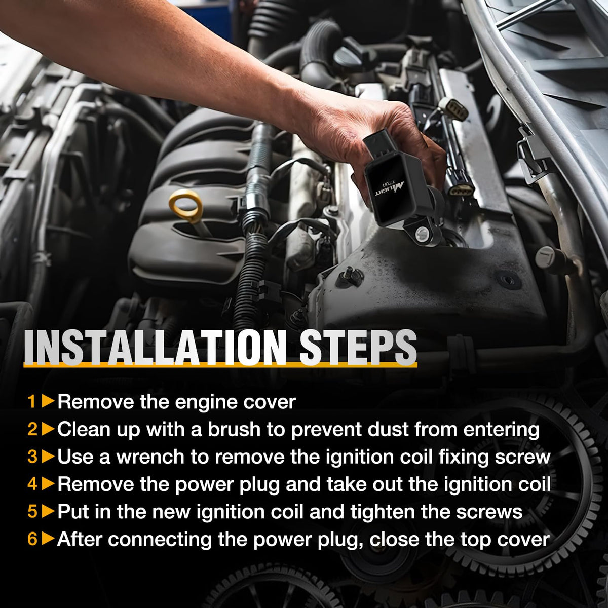 Nilight coils on workbench in garage showing simple DIY replacement advantage
