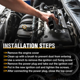 Nilight coils on workbench in garage showing simple DIY replacement advantage