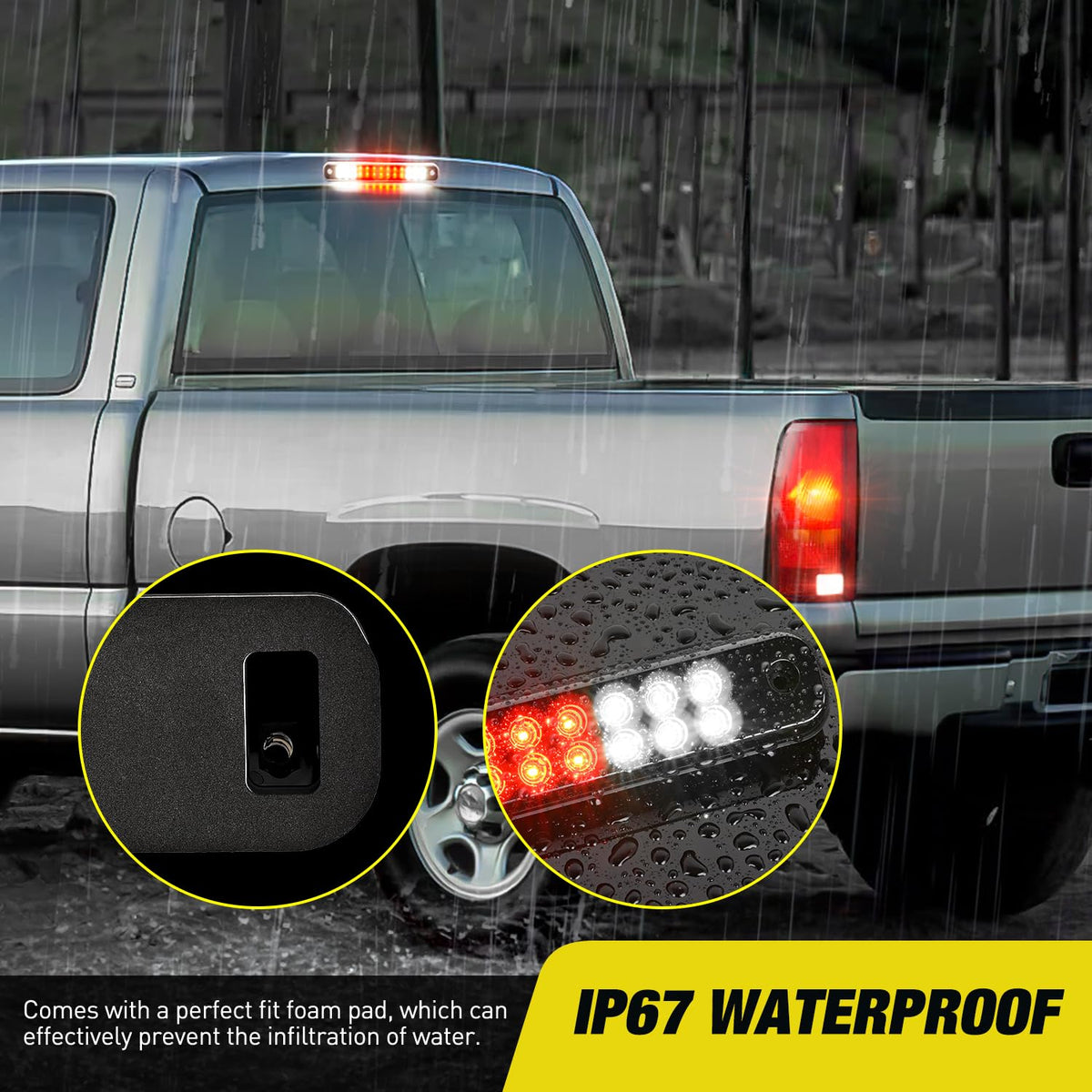 Nilight lit at night on truck, Nilight enhances rear illumination safety