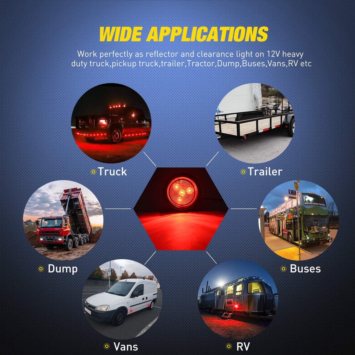 Nilight illuminated at night on vehicle improving road-side visibility