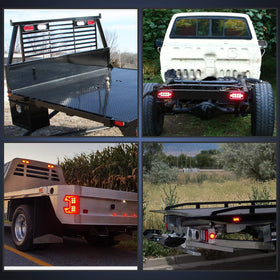 Nilight nighttime brake light on trailer showing crisp red visibility for safety