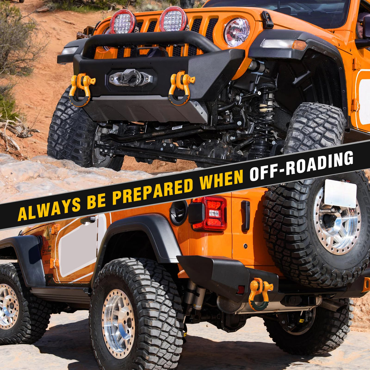 Nilight shackle installed on off-road truck demonstrating durable recovery readiness