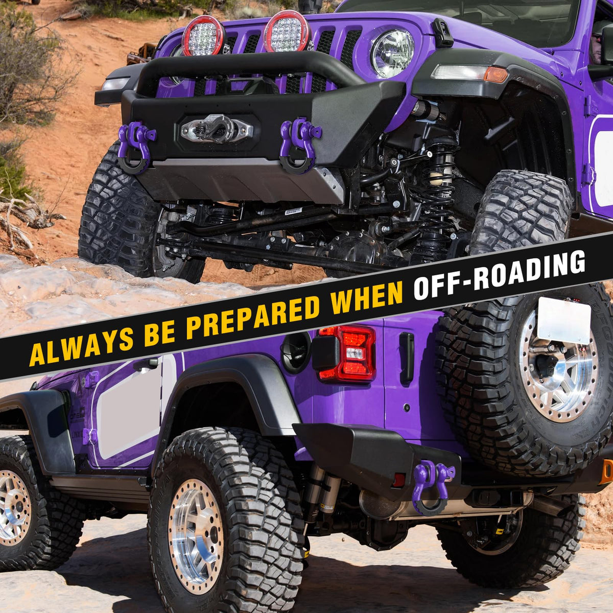 Nilight shackles installed on off-road truck demonstrating rugged readiness benefit