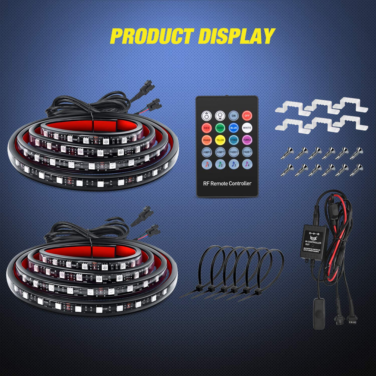 Nilight lit tailgate party scene showing mood lighting for outdoor gatherings