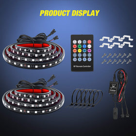 Nilight lit tailgate party scene showing mood lighting for outdoor gatherings