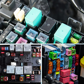 Nilight kit on a workbench during vehicle electrical repair