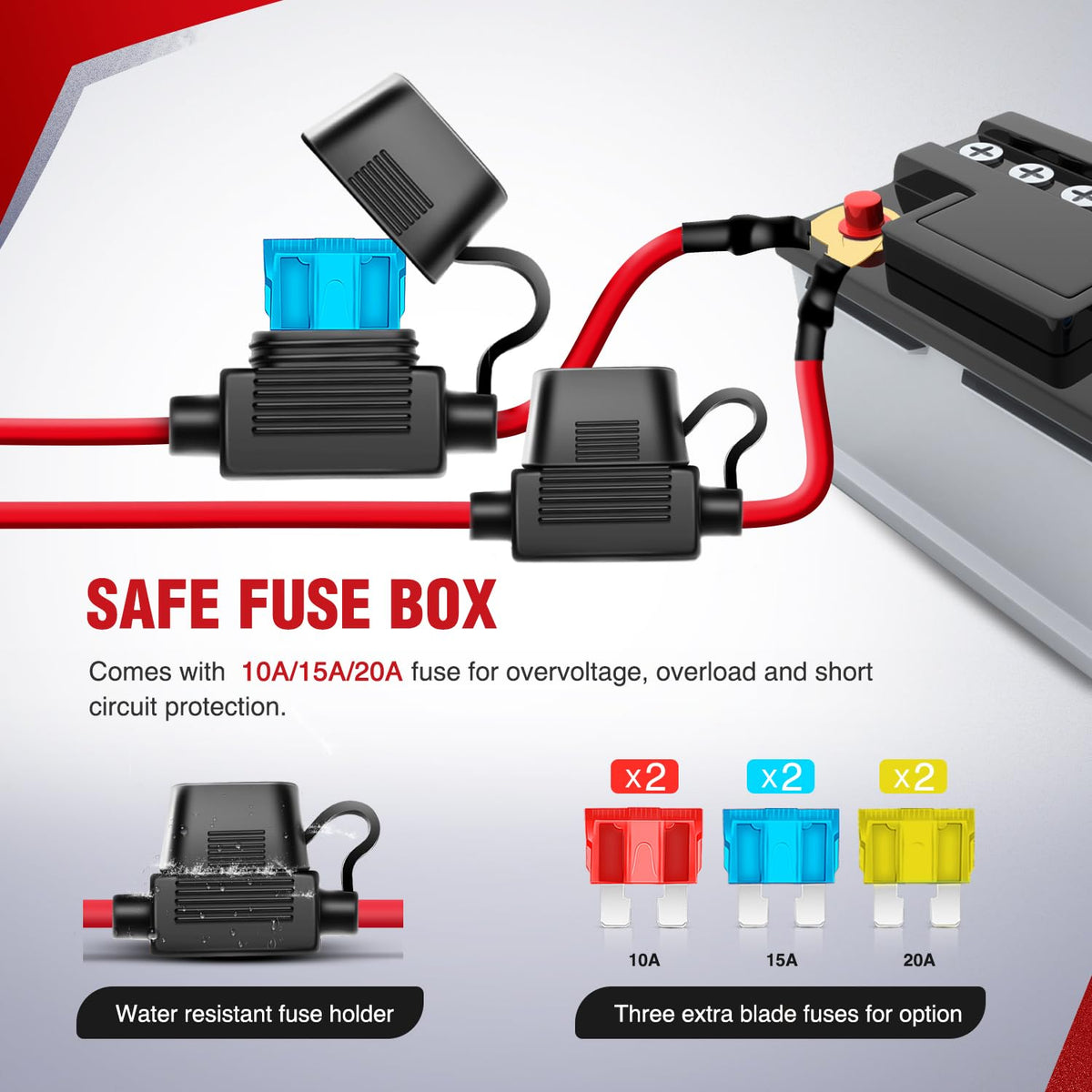 Nilight vehicle showing front and rear LED lights controlled separately for versatility