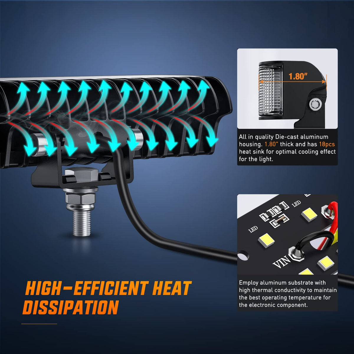Nilight installed on boat rail demonstrating marine compatibility and better night navigation