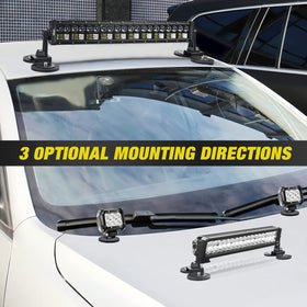 Nilight mount being angled to aim light showing easy adjustability