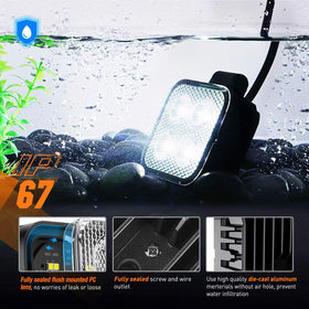 Nilight mounted on ATV showing broad ditch lighting for safer trail use