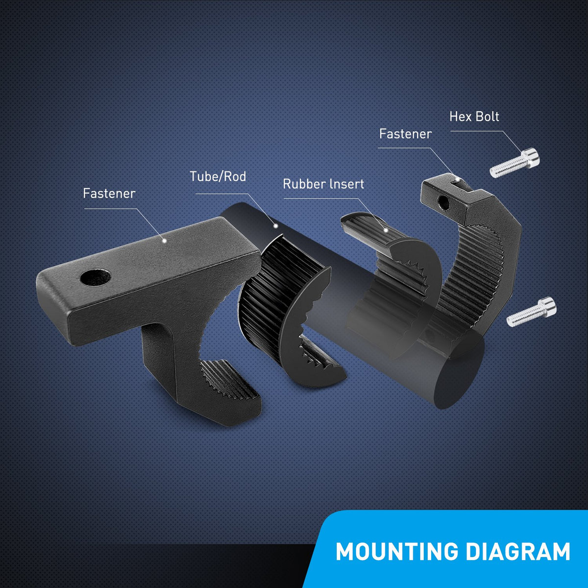 Nilight mounted on vehicle bull bar illustrating clamp fit and practical use case