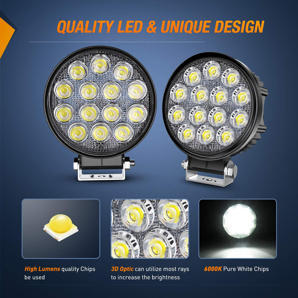 Nilight mounted on bumper providing broad illumination benefit