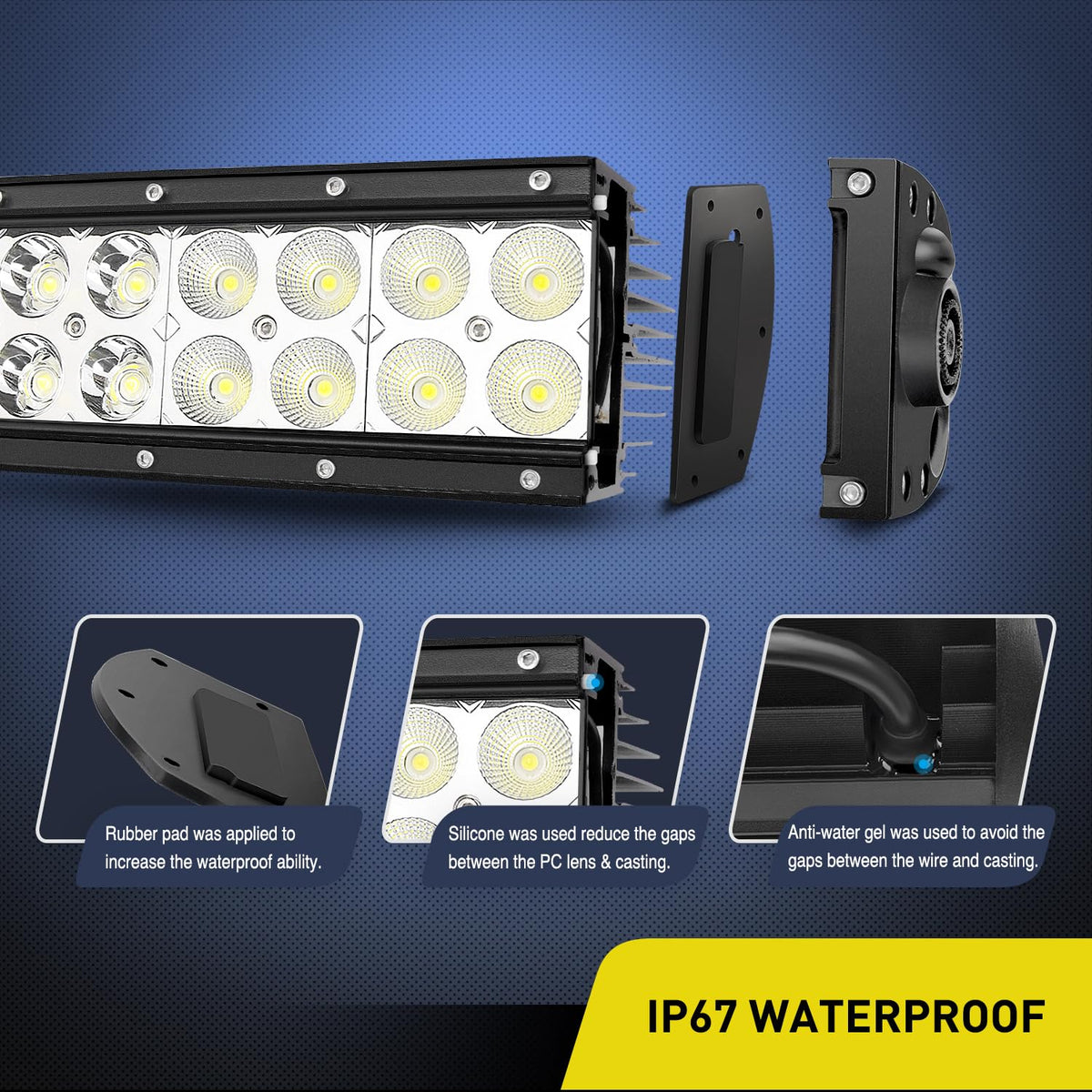 Nilight mounted on jeep roof displaying secure fit and improved trail visibility