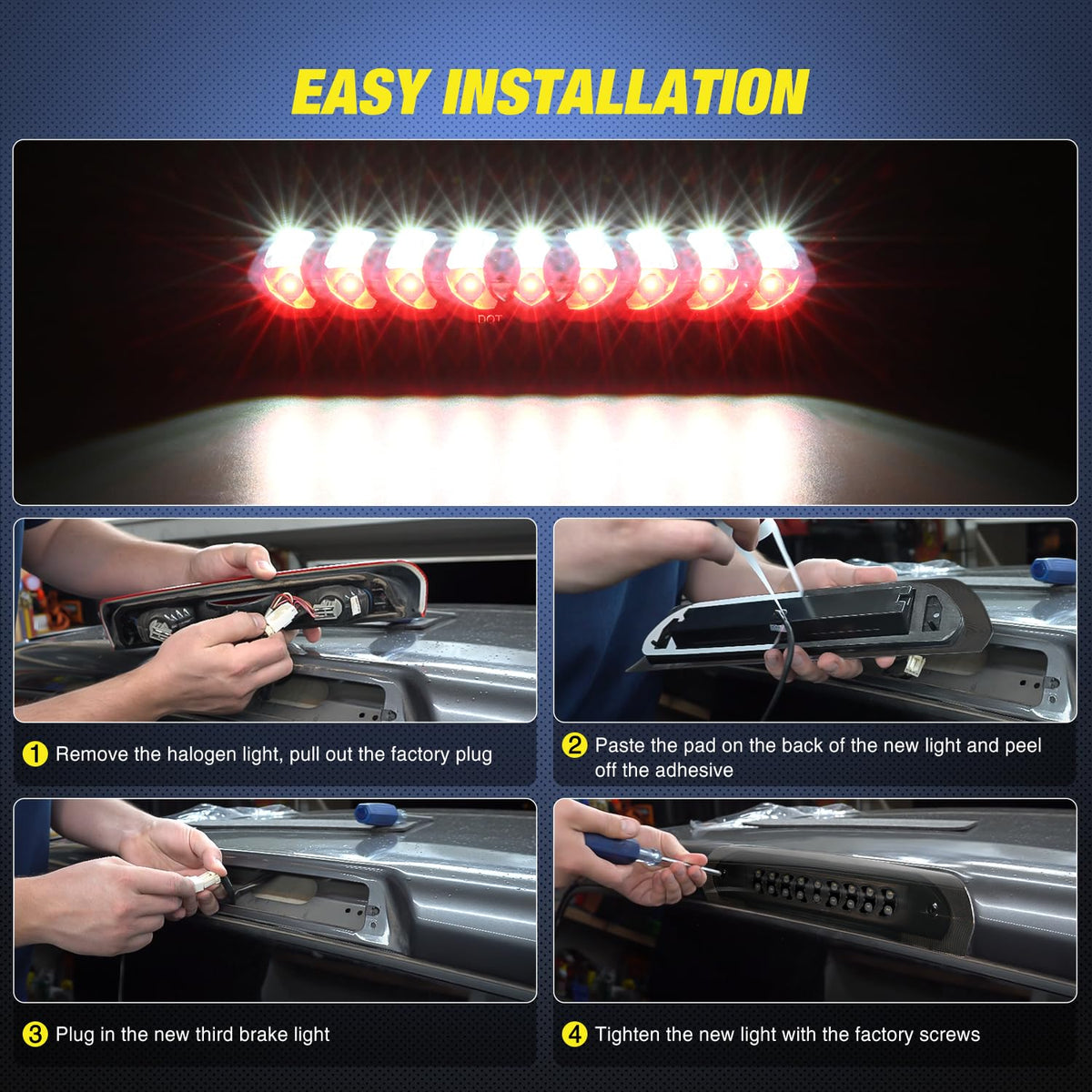 Nilight installed on Dodge Ram cab demonstrating easy fit and visibility