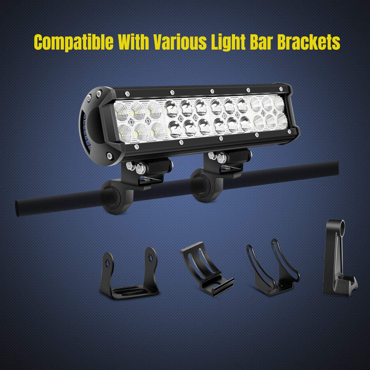 Nilight mounted on roll bar in outdoor setting for easy no-drill mounting benefit