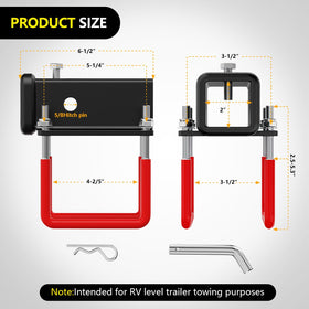Nilight adapter mounted to RV bumper illustrating easy bolt-on installation and stable rear mounting solution