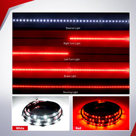 Nilight light bar mounted on a truck tailgate demonstrating improved rear visibility for safety